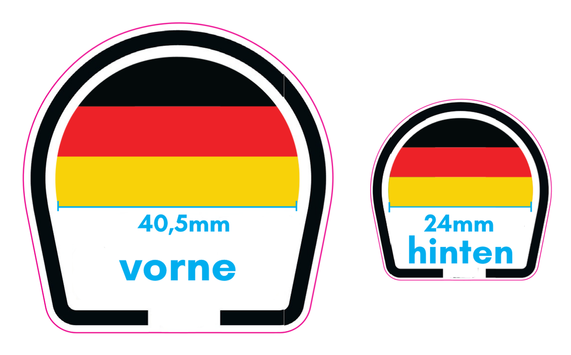 Überkleber Logo Cover Sticker passend für AGV Helm Modelle (vorne und hinten) Türkeiflagge