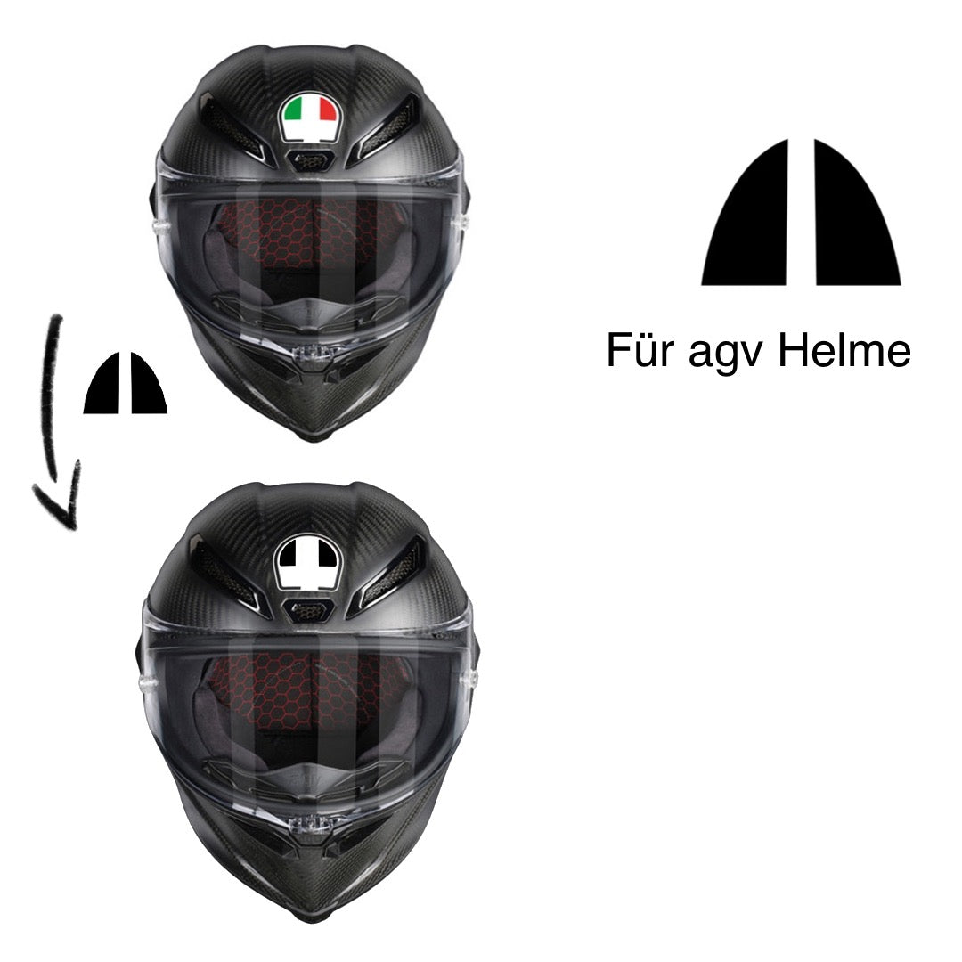 Logo Cover für AGV schwarz