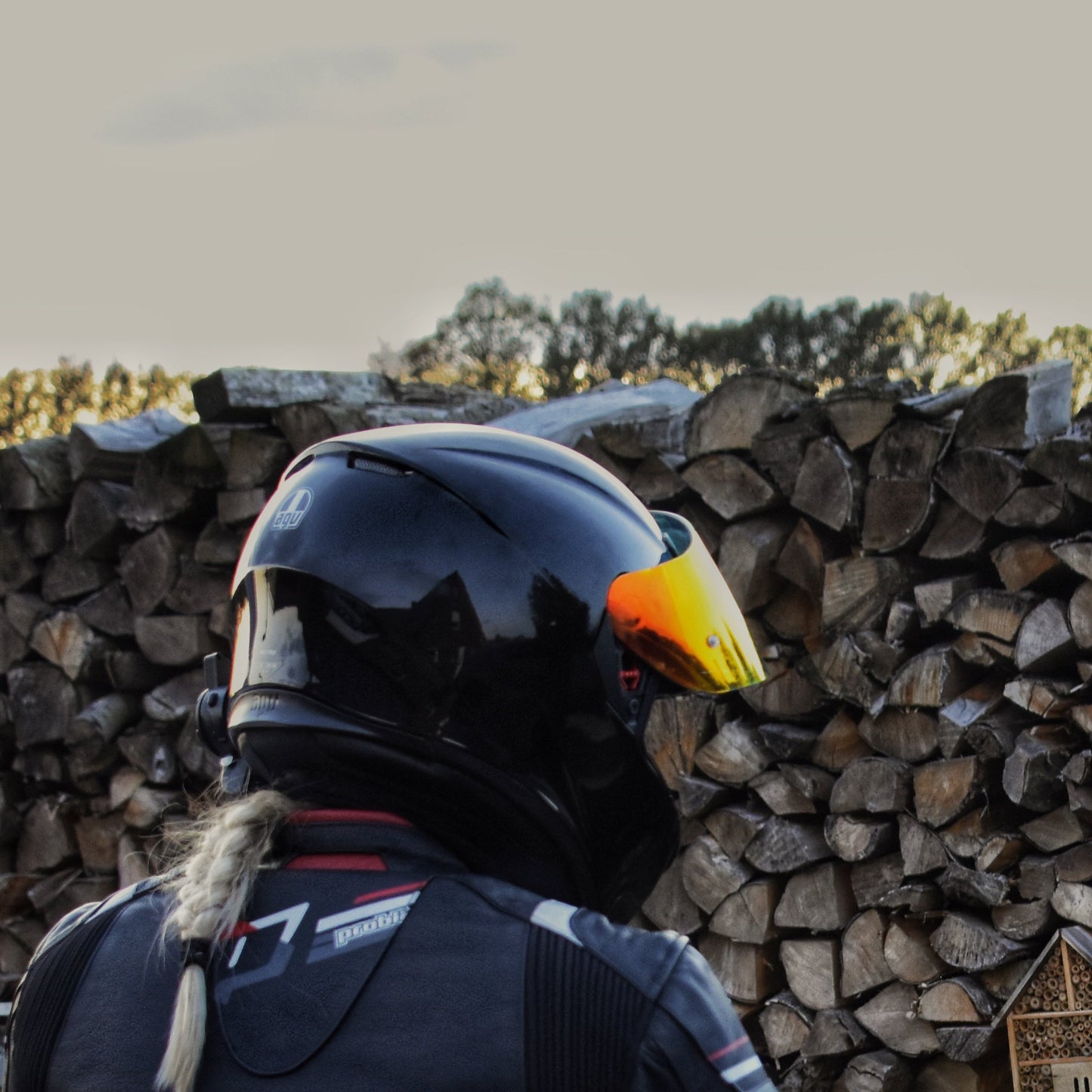 Logo Cover für AGV schwarz