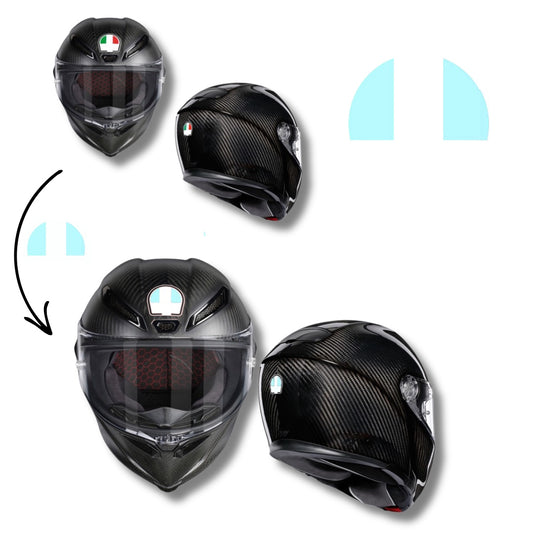 Logo Cover für agv hellblau