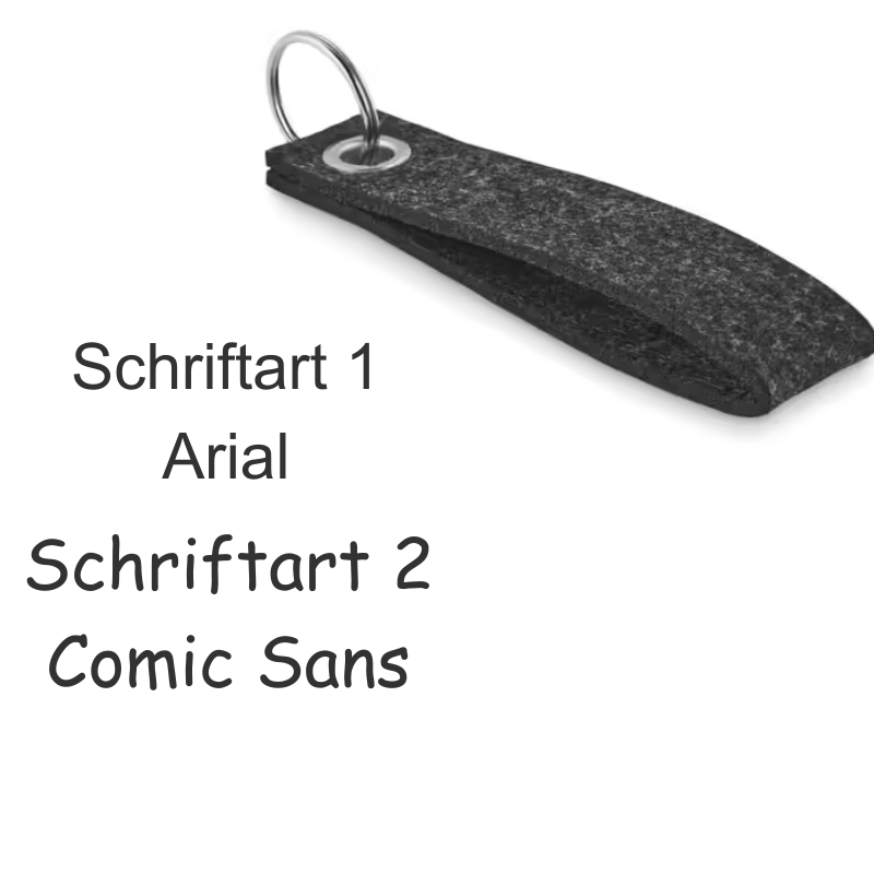 Personalisierter Schlüsselanhänger